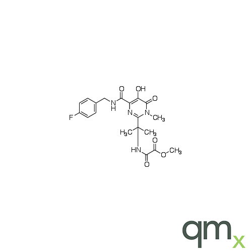 Methyl [[1-[4-[[(4-Fluorobenzyl)amino]carbonyl]-5-hydroxy-1-methyl-6-oxo-1,6-dihydropyrimidin-2-yl]-1-methylethyl]amino](oxo)acetate, neat