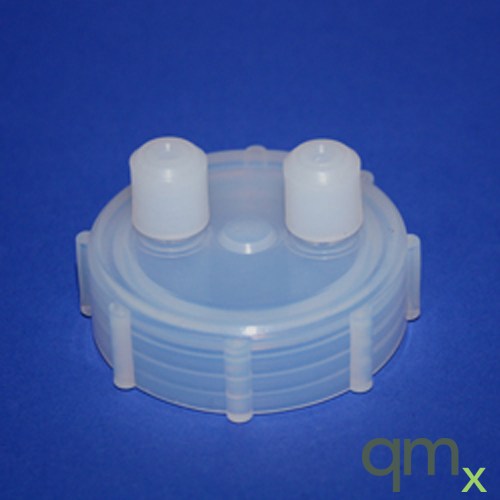 53 mm transfer closure, (2) 1/4in OD tube ports