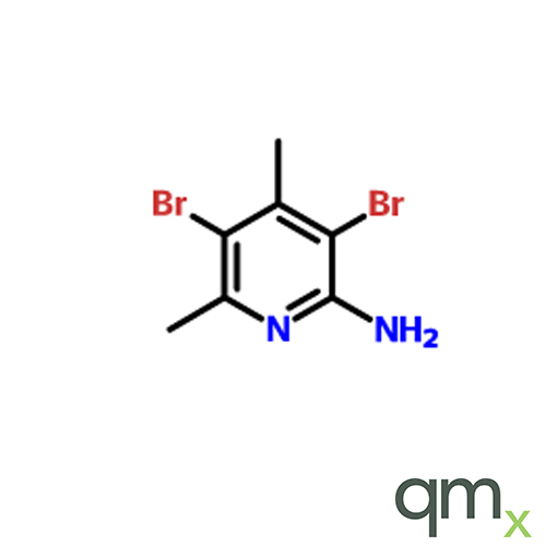 2-Amino-3,5-dibromo-4,6-dimethylpyridine, neat