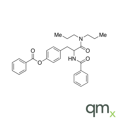 N,O-Dibenzoyl-DL-tyrosyl-Nâ€™,Nâ€™-dipropylamide, neat