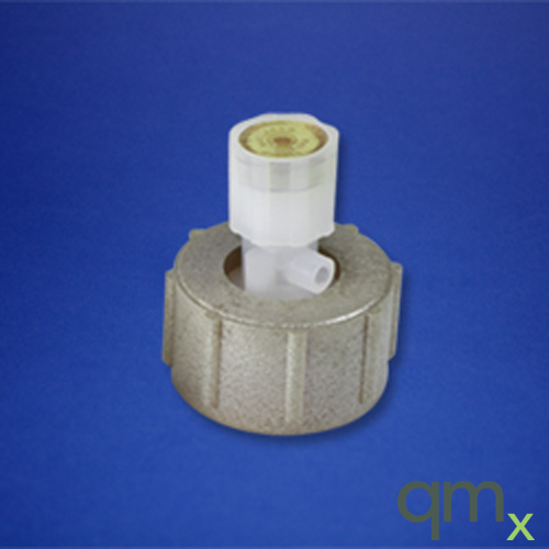58 mm transfer closure, pressure relief valve, Ultem® clamp,