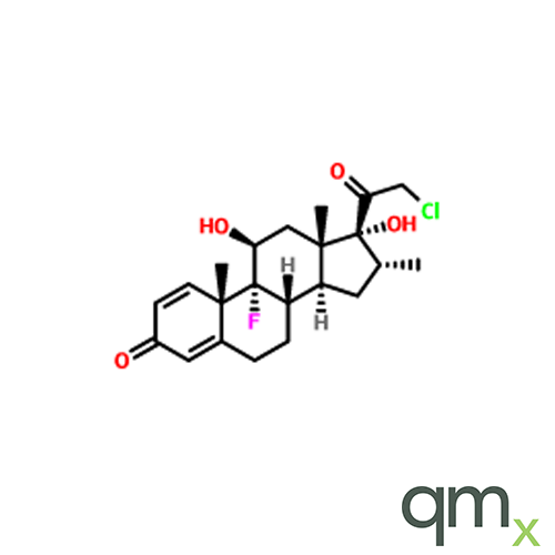 21-Chloro-9-fluoro-11b,17-dihydroxy-16a-methylpregna-1,4-diene-3,20-dione , neat