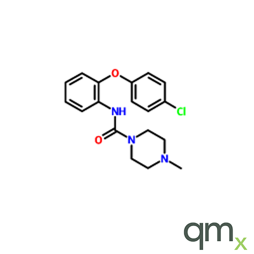 N-[2-(4-Chlorophenoxy)phenyl]-4-methyl-1-piperazinecarboxamide, neat