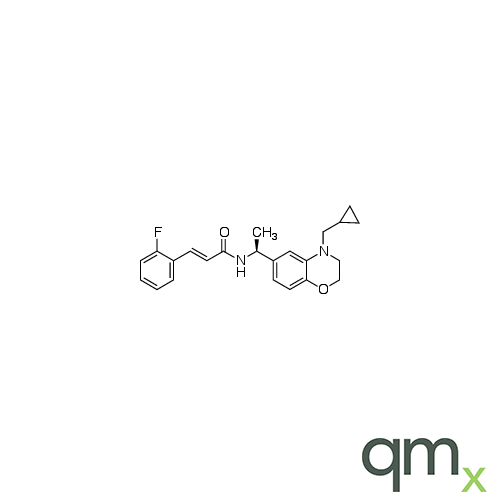 (S)-N-[1-(4-Cyclopropylmethyl-3,4-dihydro-2H-benzo[1,4]oxazin-6-yl)-ethyl]-3-(2-fluoro-phenyl)acrylamide, neat