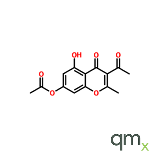 3-Acetyl-7-acetyloxy-5-hydroxy-2-methyl-4H-1-benzopyran-4-one, neat