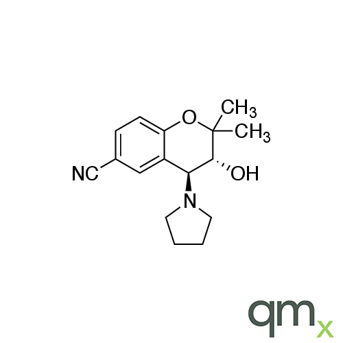 6-Cyano-3,4-dihydro-2,2-dimethyl-trans-4-(1-pyrrolidinyl)-2H-benzo-[b]-pyrano-3-ol, neat