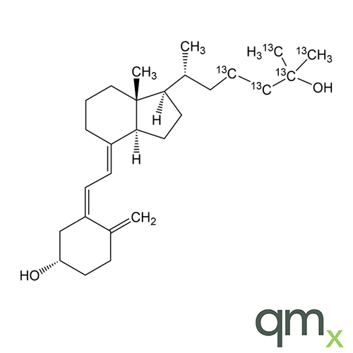 25-Hydroxyvitamin D3-[23,24,25,26,27-13C5] 50 Âµg/ml, in Ethanol