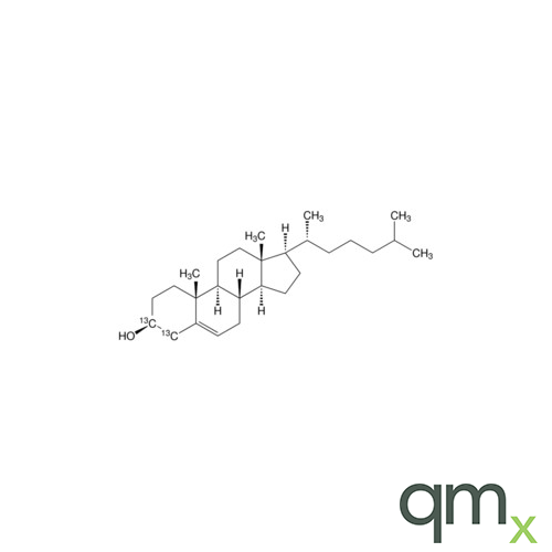 Cholesterol-3,4-13C2, neat