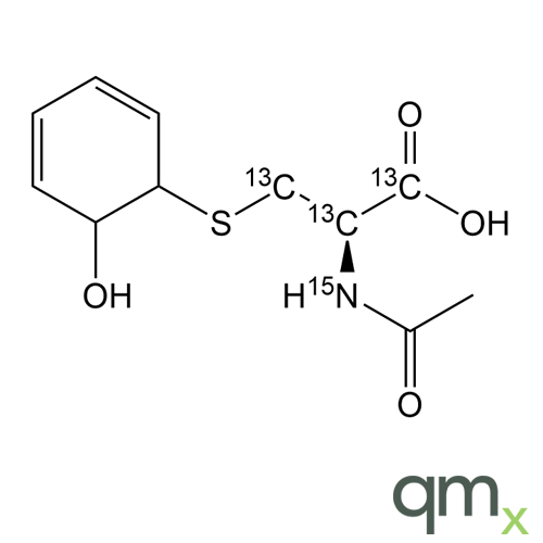 N-Acetyl-S-(6-hydroxy-2,4-cyclohexadien-1-yl)-L-cysteine-[13C3 15N], neat