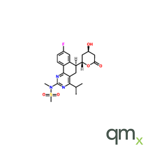 N-[(6S)-8-Fluoro-5,6-dihydro-4-(1-methylethyl)-6-[(2S,4R)-tetrahydro-4-hydroxy-6-oxo-2H-pyran-2-yl]benzo[h]quinazolin-2-yl]-N-methyl-methanesulfonamide, neat