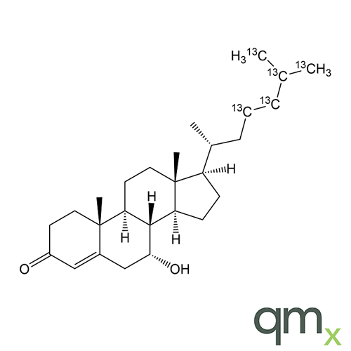 7a-Hydroxycholest-4-ene-3-one-[23,24,25,26,27-13C5], neat