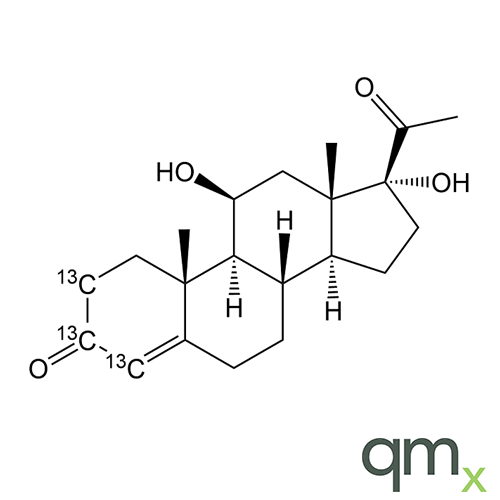 21-Deoxycortisol-[2,3,4-13C3] 100 Âµg/ml, in Methanol