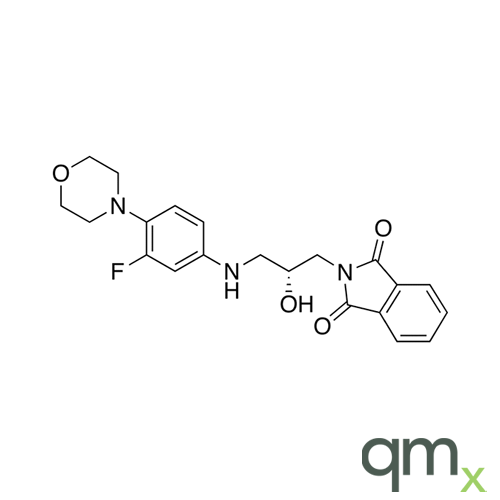 N-(3-Phthalimido-2-(R)-hydroxypropyl)-3-fluoro-4-(morpholinyl)aniline, neat