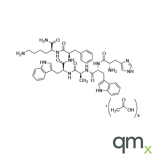 L-Histidyl-D-tryptophyl-L-alanyl-L-tryptophyl-D-phenylalanyl-L-lysinamide Acetate Salt, neat