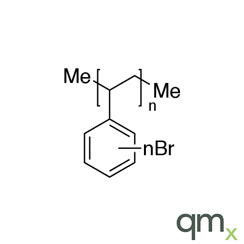 Polystyrene crosslinked with divinylbenzene, brominated, neat