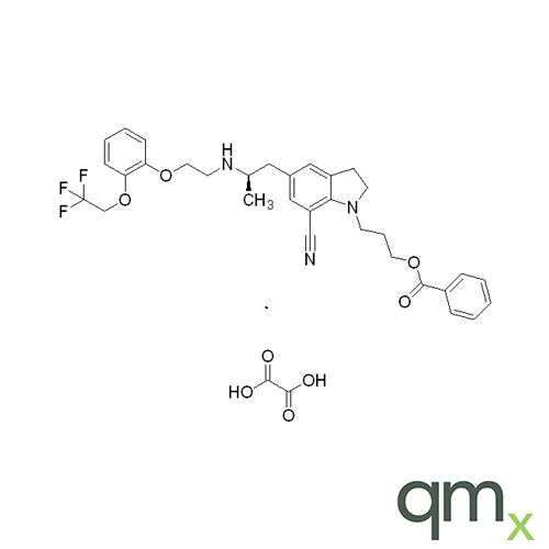 7-Descarboxamido, 7-Cyano (R)-Silodosin O-Benzoate Oxalate, neat