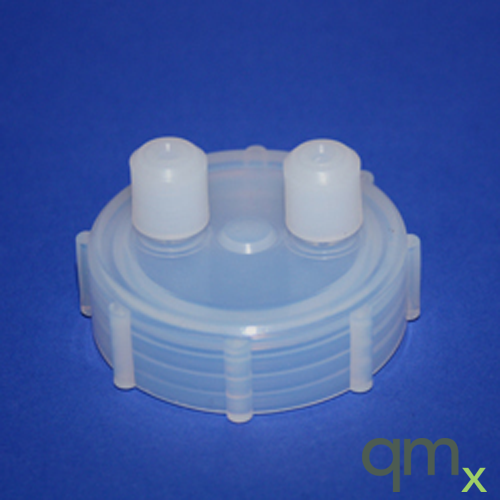 89 mm transfer closure, (2) 1/8in OD tube ports