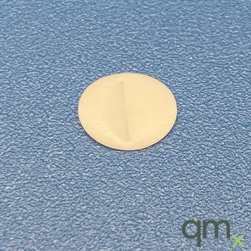 8mm x 0.010in White PTFE Septa w/Slit