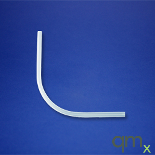 90Â° impinger tube bend, 1/2in OD, 6in legs
