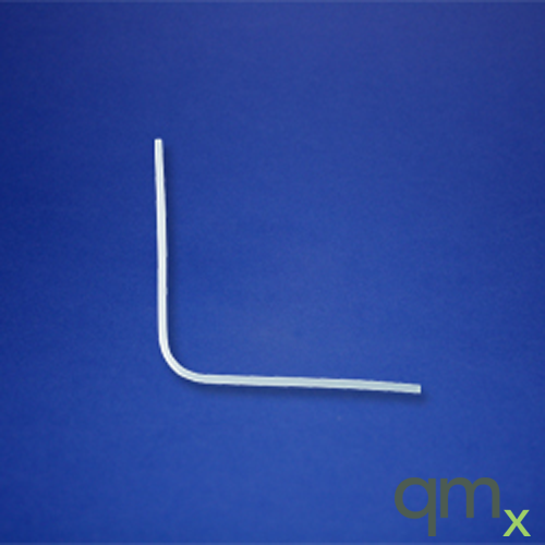 90Â° impinger tube bend, 1/4in OD