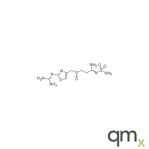 (Z)-3-(((2-((Diaminomethylene)amino)thiazol-4-yl)methyl)sulfinyl)-N'-sulfamoylpropanimidamide, neat