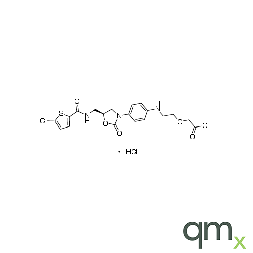 2-?[2-?[[4-?[(5S)?-?5-?[[[(5-Chloro-?2-?thienyl)?carbonyl]?amino]?methyl]?-?2-?oxo-?3-?oxazolidinyl]?phenyl]?amino]?ethoxy]?-acetic Acid Hydrochloride, neat