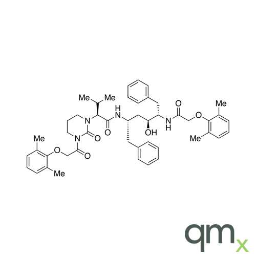 (aS)-3-[2-(2,6-Dimethylphenoxy)acetyl]-N-[(1S,3S,4S)-4-[[2-(2,6-dimethylphenoxy)acetyl]amino]-3-hydroxy-5-phenyl-1-(phenylmethyl)pentyl]tetrahydro-a-(1-methylethyl)-2-oxo-1(2H)-pyrimidineacet