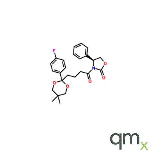 (S)-3-(4-(2-(4-Fluorophenyl)-5,5-dimethyl-1,3-dioxan-2-yl)butanoyl)-4-phenyloxazolidin-2-one, neat
