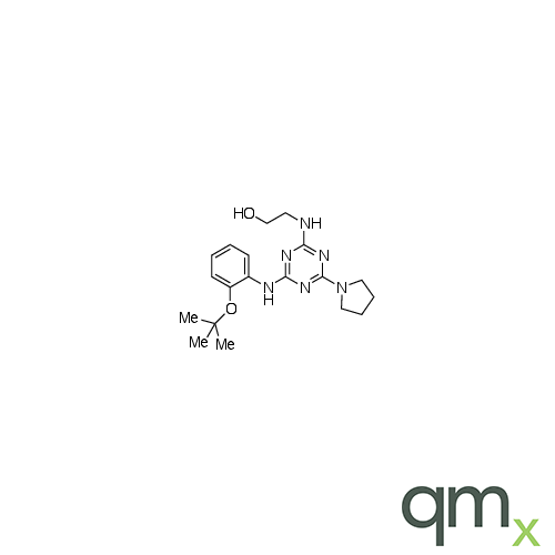 2-[[4-[[2-(1,1-Dimethylethoxy)phenyl]amino]-6-(1-pyrrolidinyl)-1,3,5-triazin-2-yl]amino]ethanol, neat