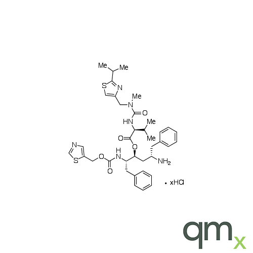 (2S,3S,5S)-5-Amino-1,6-diphenyl-2-([[thiazol-5-ylmethoxy)carbonyl]amino]hexan-3-yl 2-(3-((2-isopropylthiazol-4-yl)methyl)-3-methylureido)-3-methylbutanoate Hydrochloride, neat
