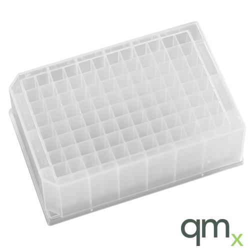 96 Deep square well, 2ml/well, Polypropylene, pyramid bottom, DNase/ RNase free
