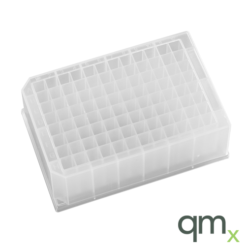 96 Deep square well, 2ml/well, Sterile Polypropylene, square well, DNase/ RNase free, inner pack of 5