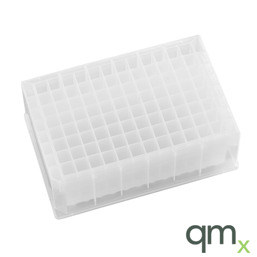 96 well Polypropylene, 2ml Long drip, Glass fibre (GF) , mean pore size 0.7µm,