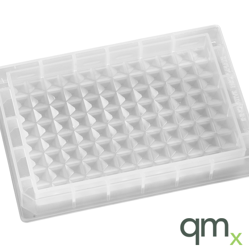 96 well, reservoir, low profile, pyramid bottom, natural polypropylene