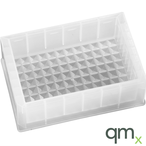 96 well, reservoir, pyramid bottom, natural polypropylene Working Volume 240ml