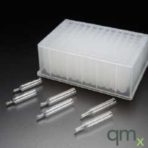 96-well Square Deep Plate Assembled with 700µL Tapered Glass Insert, 8x37mm