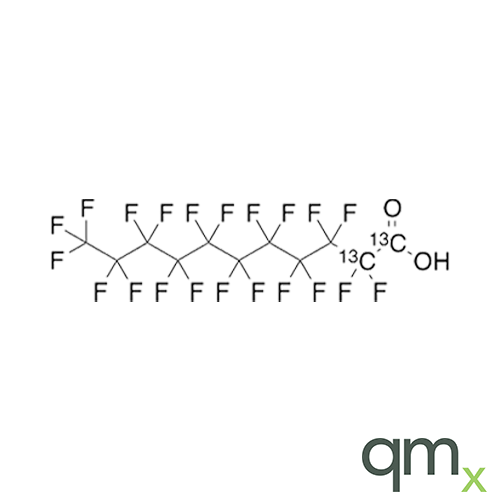 Perfluorohexanoic acid 13C2 (1,2-13C2), 50Âµg/ml in Methanol:Water - Ehrenstorfer