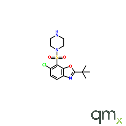 N-[(2-tert-Butyl-6-chlorobenzoxazol-7-yl)sulfonyl]piperazine, neat