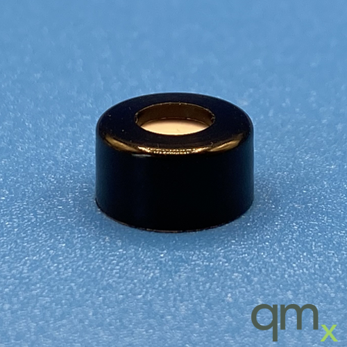9mm Cap, Black, PTFE Lined with Slit