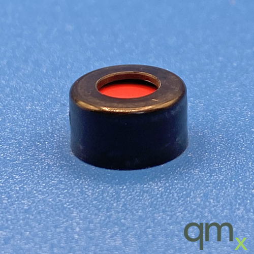 9mm Cap, Black, PTFE/Silicone/PTFE