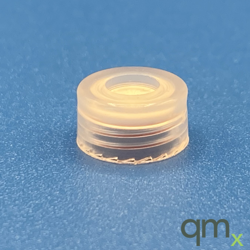 9mm Cap, Natural, PTFE/Silicone