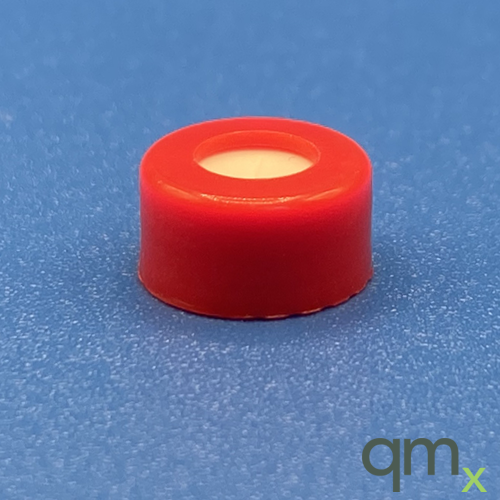 9mm Cap, Red PTFE/Silicone w/Slit