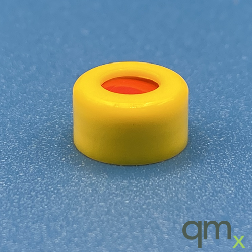 9mm Cap, Yellow, PTFE/Silicone/PTFE