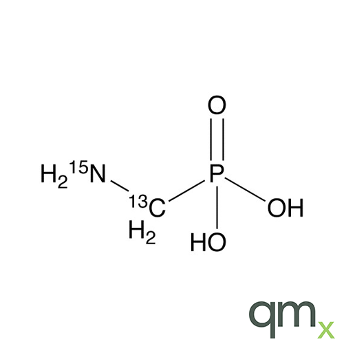 Aminomethyl phosphonic acid-13C,15N, 10µg/ml in Water - A2S certified