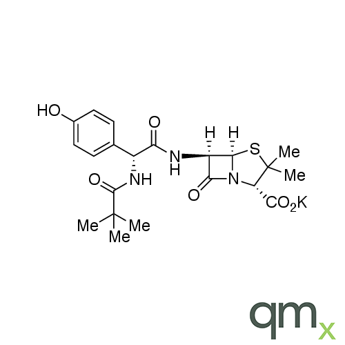 N-(2,2,Dimethyl-1-oxopropyl)-Amoxicillin Potassium Salt (~80%), neat