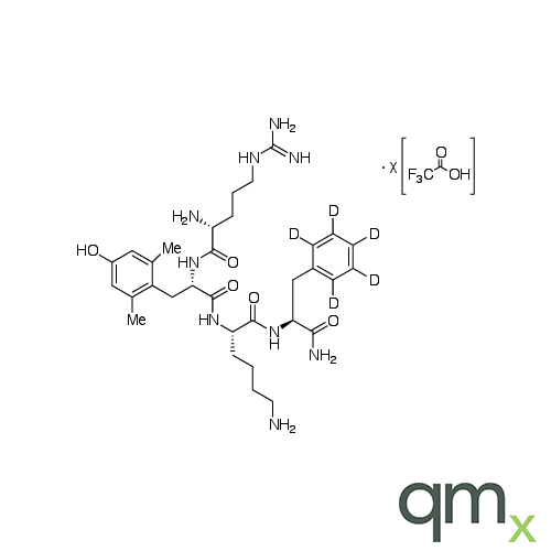 D-Arginyl-2,6-dimethyl-L-tyrosyl-L-lysyl-L-phenylalaninamide-d5 Trifluoroacetic Acid Salt, neat