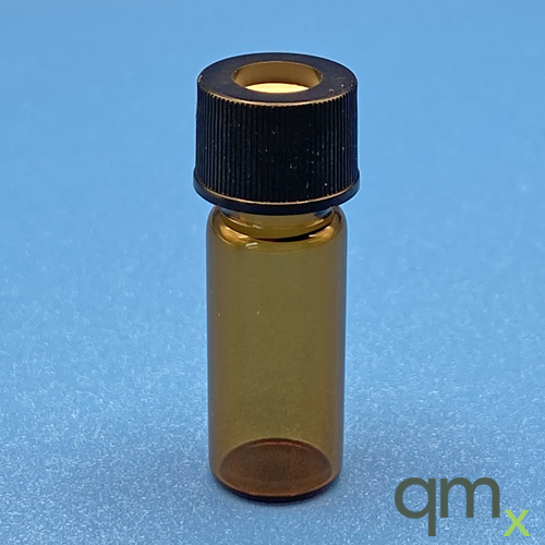 Amber 10-425 Threaded Vial, PTFE Septa, 0.010in
