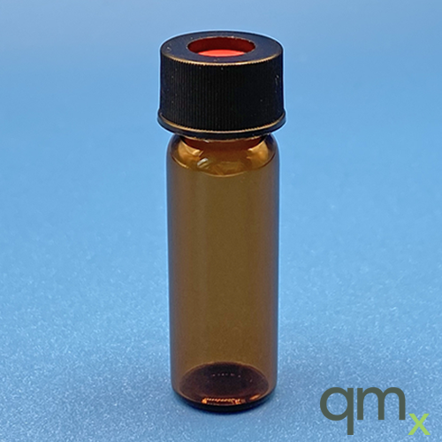 Amber 13-425 Threaded Vial, PTFE/SIL/PTFE Septa, 0.040in