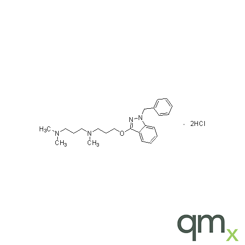 N1-(3-((1-Benzyl-1H-indazol-3-yl)oxy)propyl)-N1,N3,N3-trimethylpropane-1,3-diamine Dihydrochloride, neat