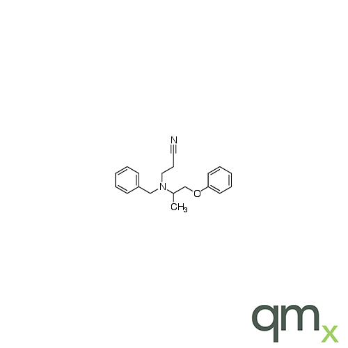 3-(Benzyl(1-phenoxypropan-2-yl)amino)propanenitrile, neat